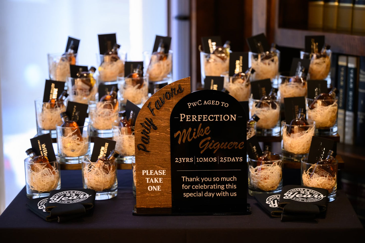 Party Favors Arch Table Sign