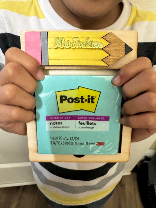 Personalized Teacher notepad - Laser Perfect Creative Studio