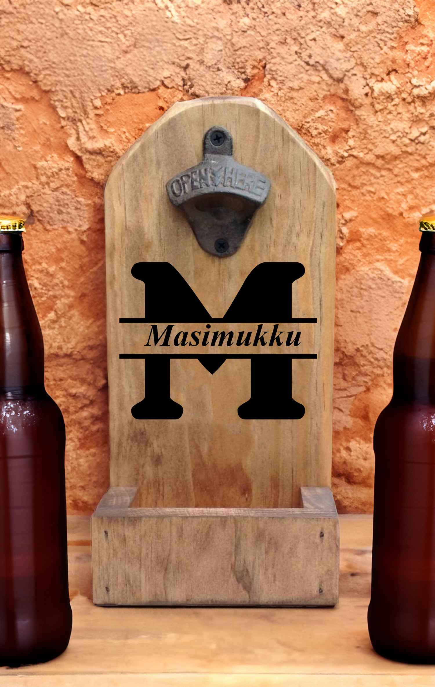 Personalized Wall Mount Bottle Opener