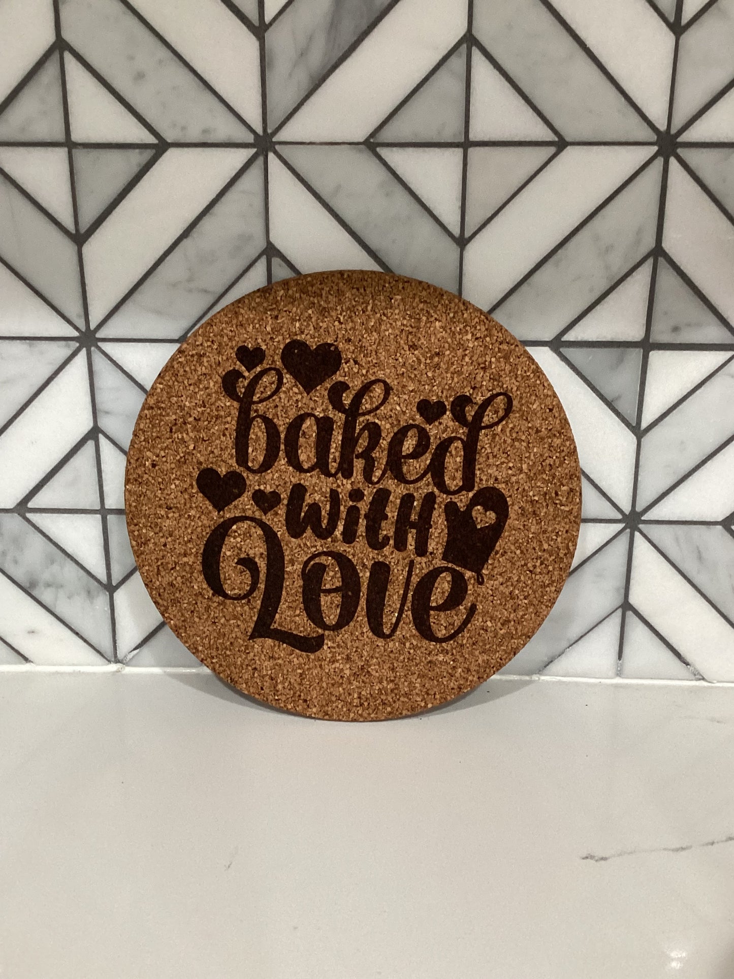 Personalized Cork Trivet Tea Pot - Laser Perfect Creative Studio