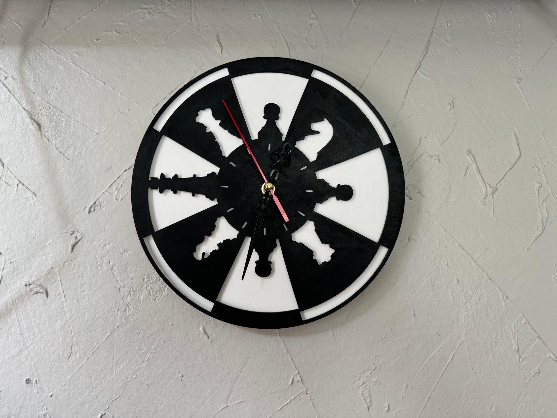 Chess Wood Wall Clock - Laser Perfect Creative Studio