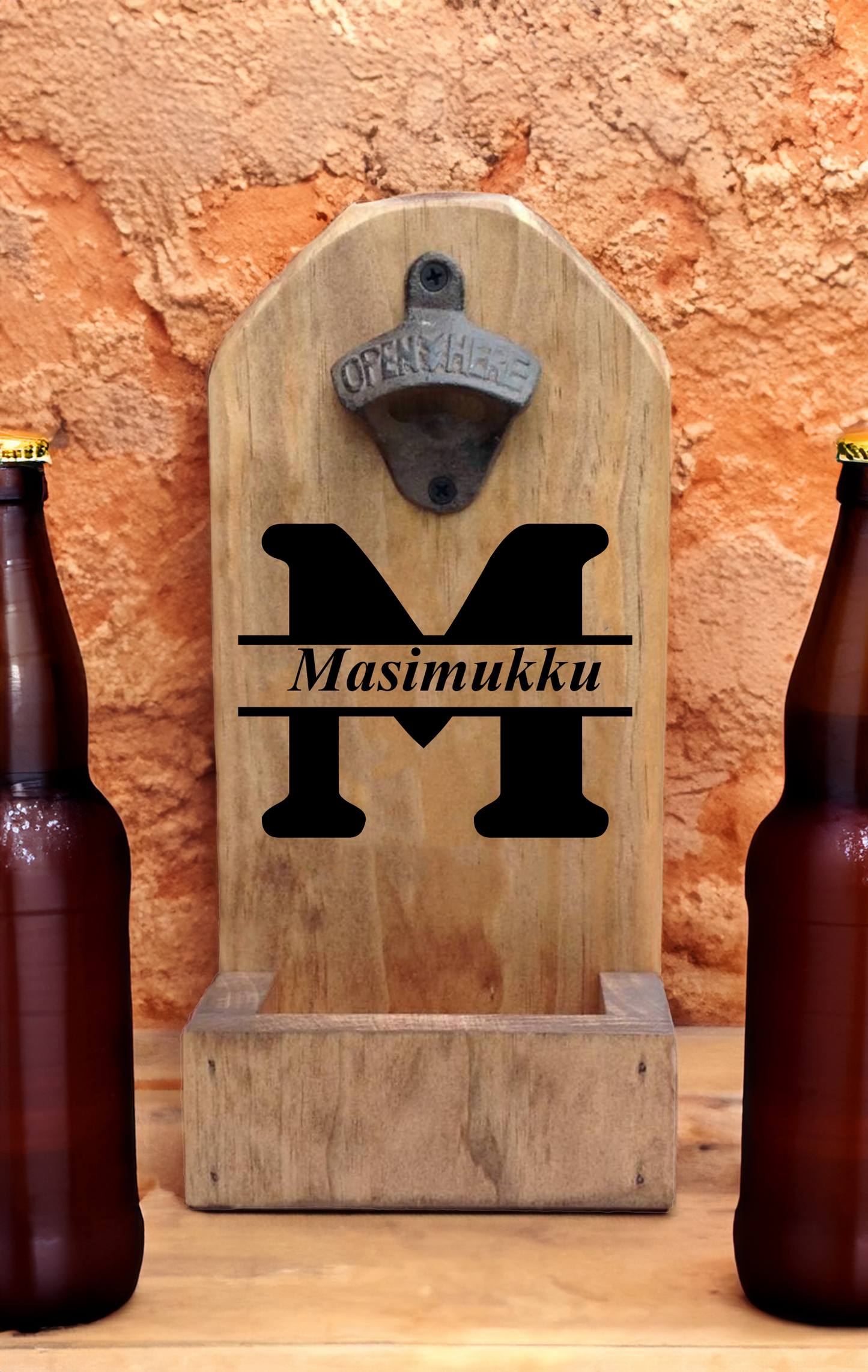 Personalized Wall Mount Bottle Opener - Laser Perfect Creative Studio