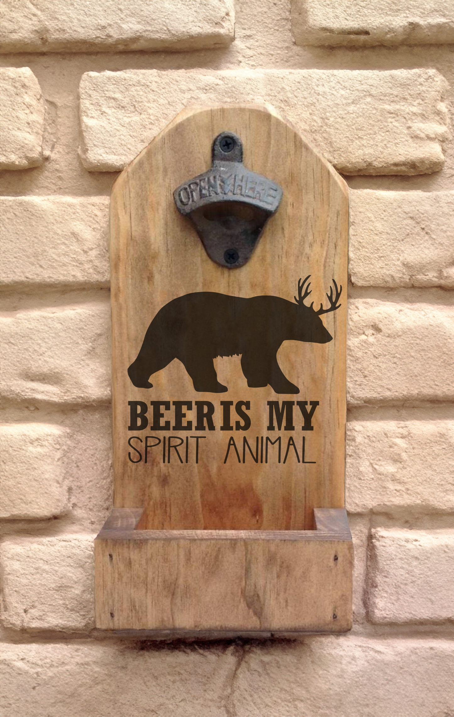 Personalized Wall Mount Bottle Opener - Laser Perfect Creative Studio