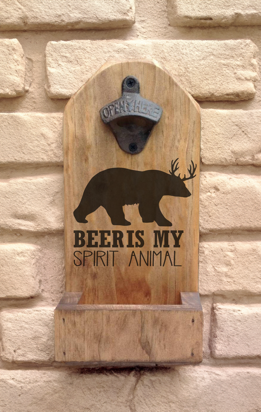 Personalized Wall Mount Bottle Opener - Laser Perfect Creative Studio