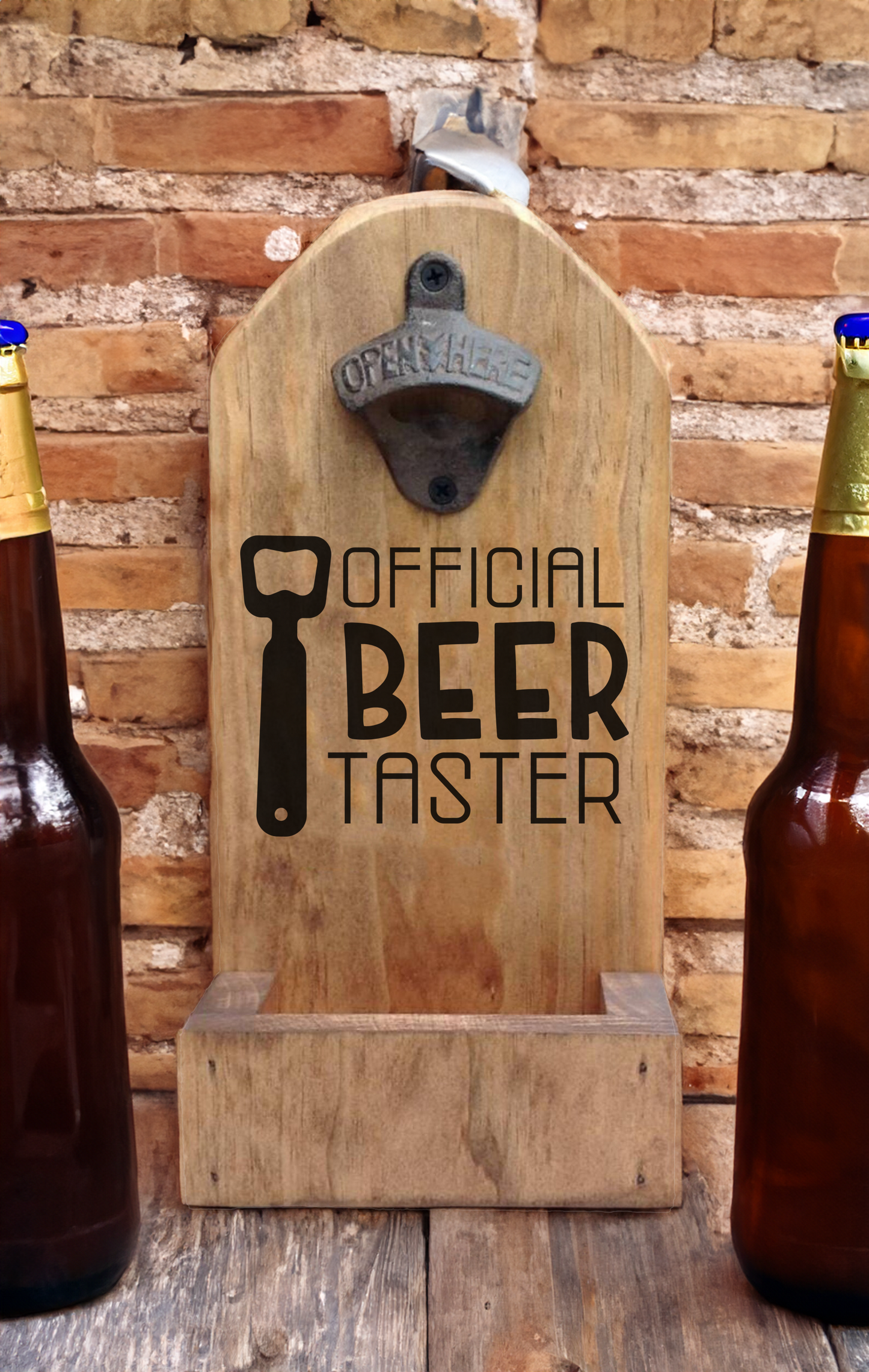 Personalized Wall Mount Bottle Opener - Laser Perfect Creative Studio