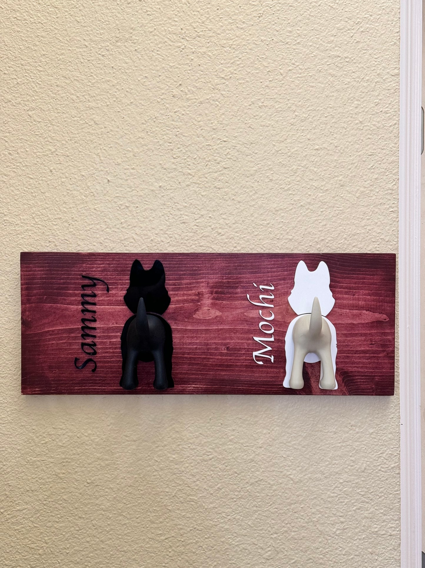 Wood Leash Holder For Dogs